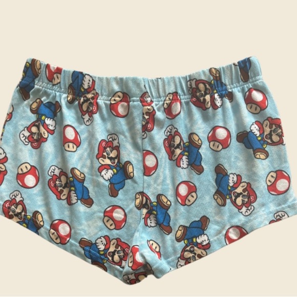 Super Mario Pajama Shorts Size M - Picture 3 of 3